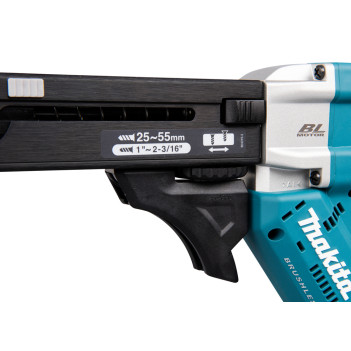 Akku-Magazinschrauber LXT 18V 55mm + 2 Akkus 5Ah und Ladegerät DFR551RTJ Makita