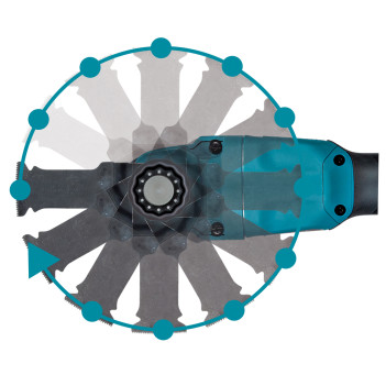 Outil multifonction LXT 18V + 2 accus 5Ah et chargeur DTM53RTJX1 Makita