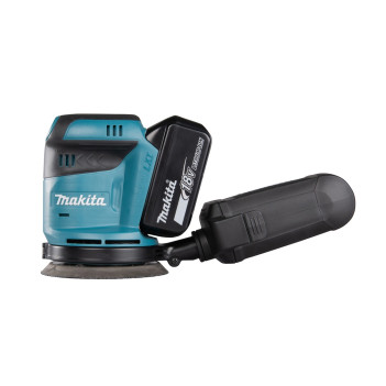 Ponceuse excentrique LXT 18V 125mm + 2 accus 5Ah et chargeur DBO180RTJ Makita