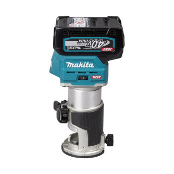 Affleureuse XGT 40Vmax 6mm + 2 accus 4Ah et chargeur RT001GM205 Makita