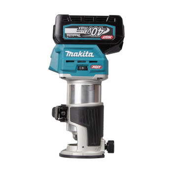 Affleureuse XGT 40Vmax 6mm + 2 accus 4Ah et chargeur RT001GM205 Makita