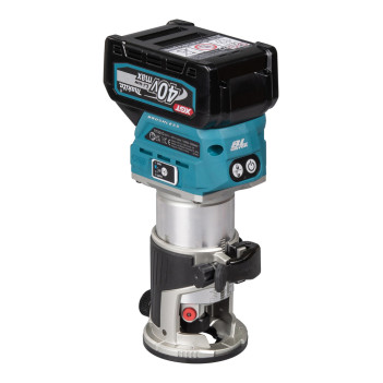 Affleureuse XGT 40Vmax 6mm + 2 accus 4Ah et chargeur RT001GM205 Makita