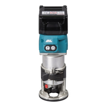 Akku-Einhandfräse / Kantenfräse XGT 40Vmax 6mm + 2 Akkus 4Ah und Ladegerät RT001GM205 Makita