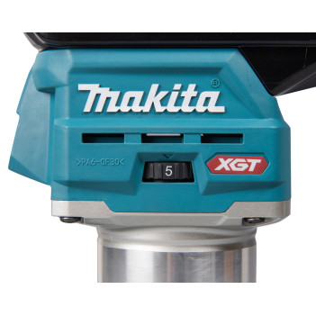 Affleureuse XGT 40Vmax 6mm + 2 accus 4Ah et chargeur RT001GM205 Makita