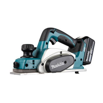 Akku-Einhand-Hobel LXT 18V 82mm + 2 Akkus 5Ah und Ladegerät DKP180RTJ Makita