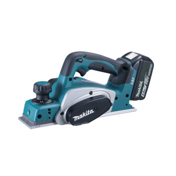 Akku-Einhand-Hobel LXT 18V 82mm + 2 Akkus 5Ah und Ladegerät DKP180RTJ Makita