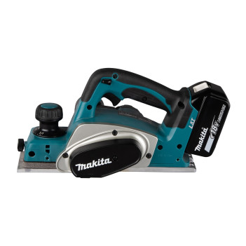 Akku-Einhand-Hobel LXT 18V 82mm + 2 Akkus 5Ah und Ladegerät DKP180RTJ Makita