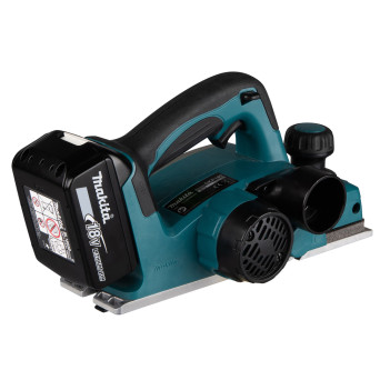 Akku-Einhand-Hobel LXT 18V 82mm + 2 Akkus 5Ah und Ladegerät DKP180RTJ Makita