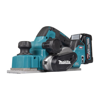 Akku-Einhand-Falzhobel XGT 40Vmax 82mm + 2 Akkus 4Ah und Ladegerät KP001GM201 Makita