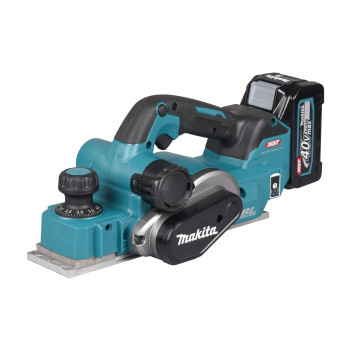 Akku-Einhand-Falzhobel XGT 40Vmax 82mm + 2 Akkus 4Ah und Ladegerät KP001GM201 Makita