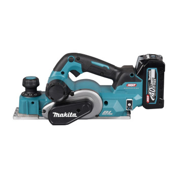 Akku-Einhand-Falzhobel XGT 40Vmax 82mm + 2 Akkus 4Ah und Ladegerät KP001GM201 Makita