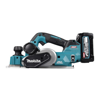 Akku-Einhand-Falzhobel XGT 40Vmax 82mm + 2 Akkus 4Ah und Ladegerät KP001GM201 Makita