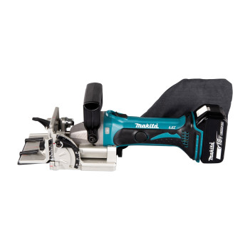 Akku-Universal-Nutfräse LXT 18V 100mm + 2 Akkus 5Ah und Ladegerät DPJ180RTJ Makita