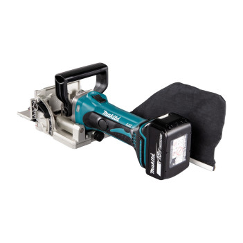 Fraiseuse à rainurer LXT 18V 100mm + 2 accus 5Ah et chargeur DPJ180RTJ Makita