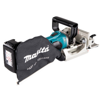 Fraiseuse à rainurer LXT 18V 100mm + 2 accus 5Ah et chargeur DPJ180RTJ Makita