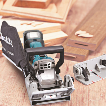 Fraiseuse à rainurer LXT 18V 100mm + 2 accus 5Ah et chargeur DPJ180RTJ Makita