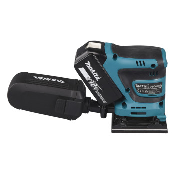 Akku-Schwingschleifer LXT 18V 112x102mm + 2 Akkus 5Ah und Ladegerät DBO480RTJ Makita