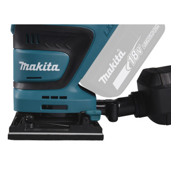 Akku-Schwingschleifer LXT 18V 112x102mm + 2 Akkus 5Ah und Ladegerät DBO480RTJ Makita