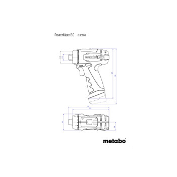 Akku-Bohrschrauber PowerMaxx BS Basic +2 Akkus 2Ah Metabo