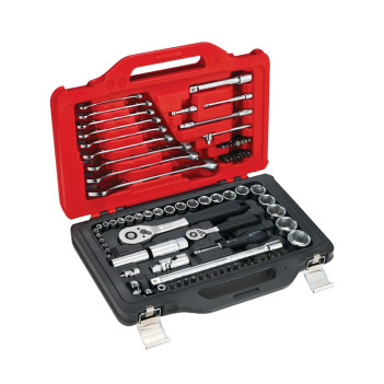 Steckschlüsselsatz 1/4" & 1/2" + Ringmaulschlüssel 40B. Twin Box - 82-teilig RSL.151-EPW82PB Facom