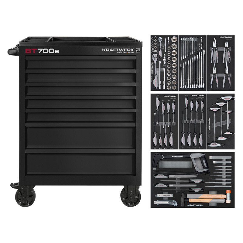 Servante d'atelier BT LINE BT700s, 7 tiroirs, 113 pcs. Kraftwerk