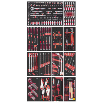Servante d'atelier BT LINE BT900, 7 tiroirs noir, 290 pcs. Kraftwerk