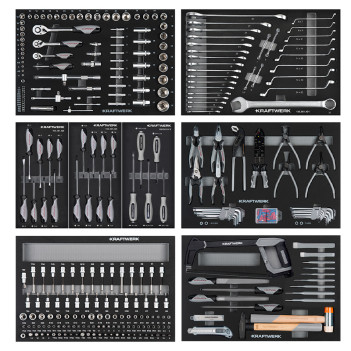 Servante d'atelier BT LINE BT1100, 7 tiroirs, 300 pcs. Kraftwerk