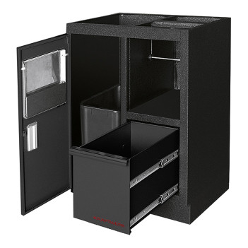 Mobilier d'atelier en angle 5 éléments Mobilio 3964O-BLK Kraftwerk