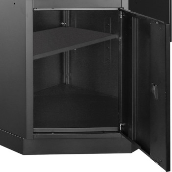 Mobilier d'atelier en angle 5 éléments Mobilio 3964O-BLK Kraftwerk