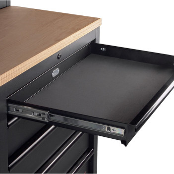 Mobilier d'atelier en angle 5 éléments Mobilio 3964O-BLK Kraftwerk