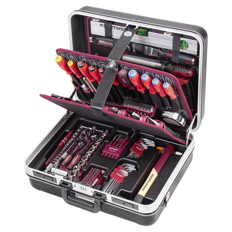 Coffret d'outils P300, ABS, 1/4" + 3/8", PB Swiss Tools, 186 pcs. Kraftwerk