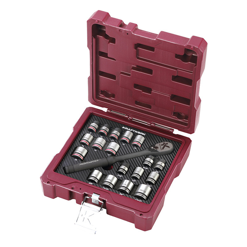 Steckschlüssel-Satz Basic-Line, 3/8", 19-tlg. Kraftwerk