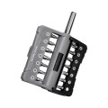 Bit-Satz mit Magnethalter, 1/4", 15-tlg. Kraftwerk