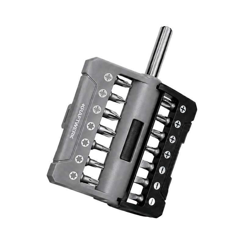 Jeu d'embouts avec porte-embouts magnétique, 1/4", 15 pcs. Kraftwerk
