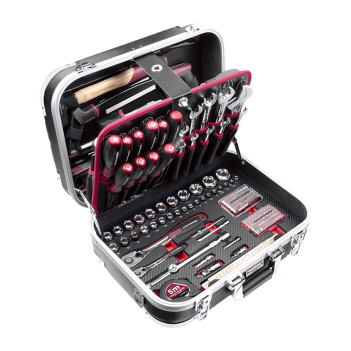 Coffret à outils ABS 1/4" + 1/2", 176 pcs. Kraftwerk
