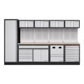 Mobilier d'atelier large 4 éléments avec panneau perforé, hêtre, Mobilio 3964T Kraftwerk