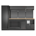 Mobilier d'atelier large 3 éléments plateau hêtre, Mobilio 3964S-BLK-001 Kraftwerk