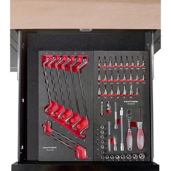 Werkbankset Mobilio Modular mit Schubladen und Schrank, 1829 x 640 mm Kraftwerk