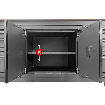 Schrankmodul 2 Türen für Werkbank Mobilio Modular Kraftwerk