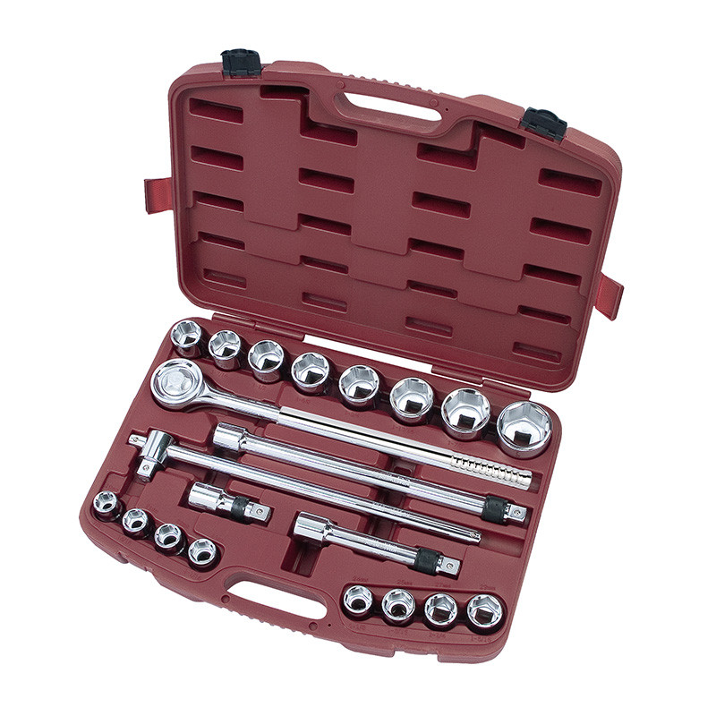Coffret de douilles 3/4" avec cliquet télescopique, 19-50 mm, 21 pcs, 2057 Kraftwerk