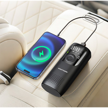 Gonfleur de pneus sans fil avec fonction powerbank Kraftwerk