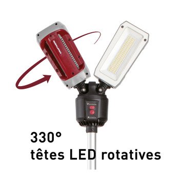LED-Arbeitsleuchte 6000 lm mit Stativ und 5 Farbtemperaturen Kraftwerk