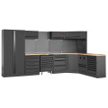 Mobilier d'atelier d'angle 7 éléments, Mobilio 3964P-BLK Kraftwerk