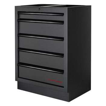 Mobilier d'atelier d'angle 7 éléments, Mobilio 3964P-BLK Kraftwerk