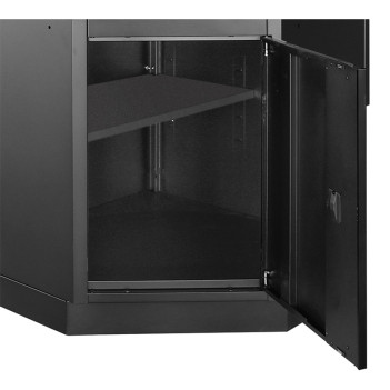 Mobilier d'atelier d'angle 7 éléments, Mobilio 3964P-BLK Kraftwerk