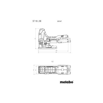 Akku-Stichsäge ST 18 L 90 Metabo