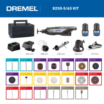 Akku-Multifunktionswerkzeug-Set 8250 Platinum+ Dremel