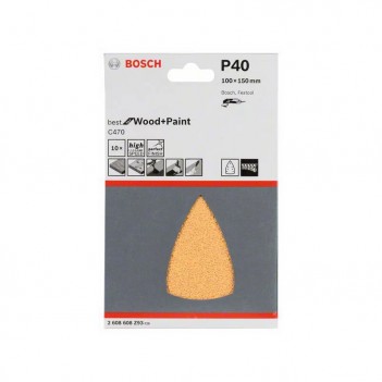 Papier de ponçage Delta 100x150mm C470 Best for Wood and Paint Bosch