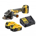 Meuleuse 18V XR 125mm + 3 Accus 5,0Ah DCG405P3 DeWalt