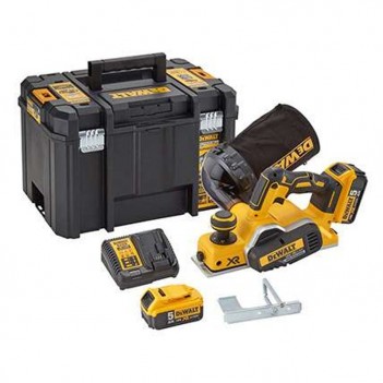 Akku-hobel 18V XR + 2 Akkus 5,0Ah Li-ion DeWalt DCP580P2-QW